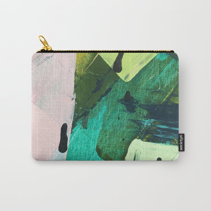 Hopeful[4] - a bright mixed media abstract piece Carry All Pouch Gallery Image 1