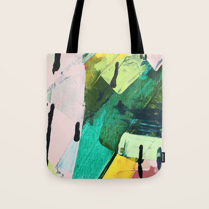 Hopeful[4] - a bright mixed media abstract piece Tote Bag Gallery Image 1