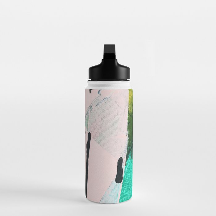 Hopeful[4] - a bright mixed media abstract piece Water Bottle Gallery Image 3