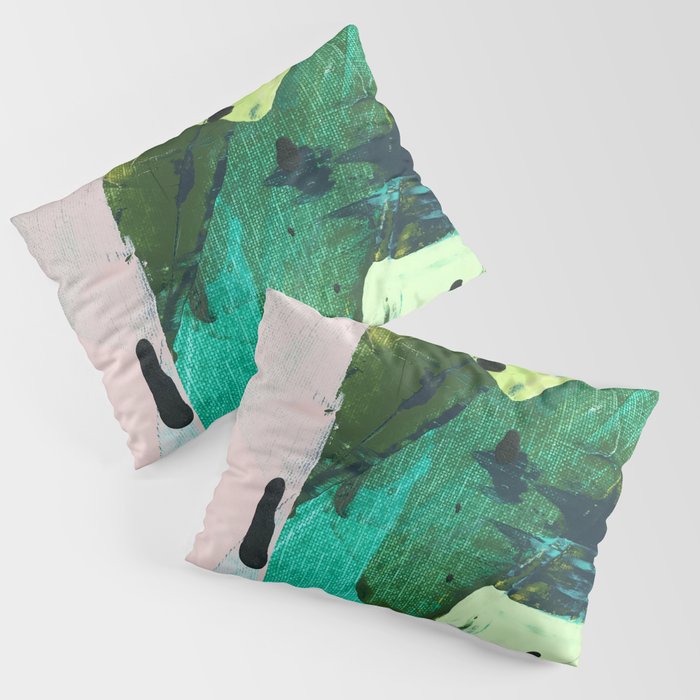 Hopeful[4] - a bright mixed media abstract piece Pillow Sham Gallery Image 3
