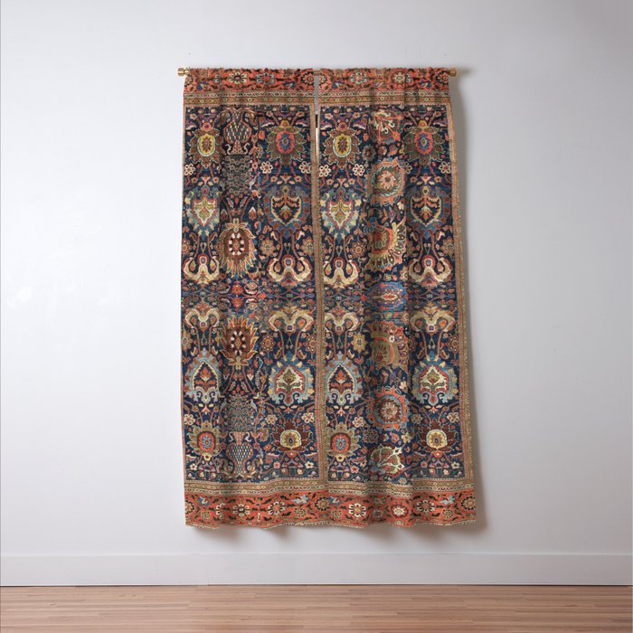 Antique Persian Sultanabad  Window Curtain Gallery Image 3