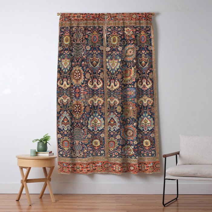 Antique Persian Sultanabad  Window Curtain Gallery Image 5