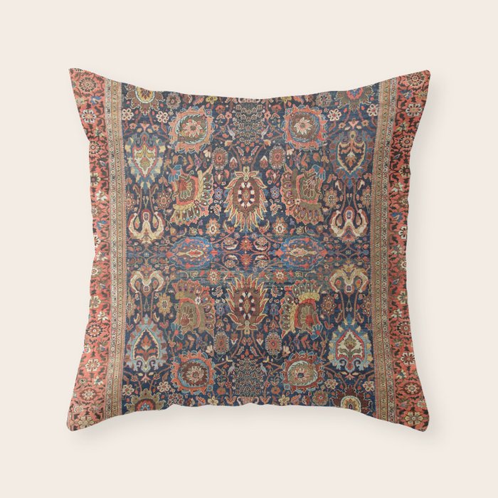 Antique Persian Sultanabad  Throw Pillow Gallery Image 6