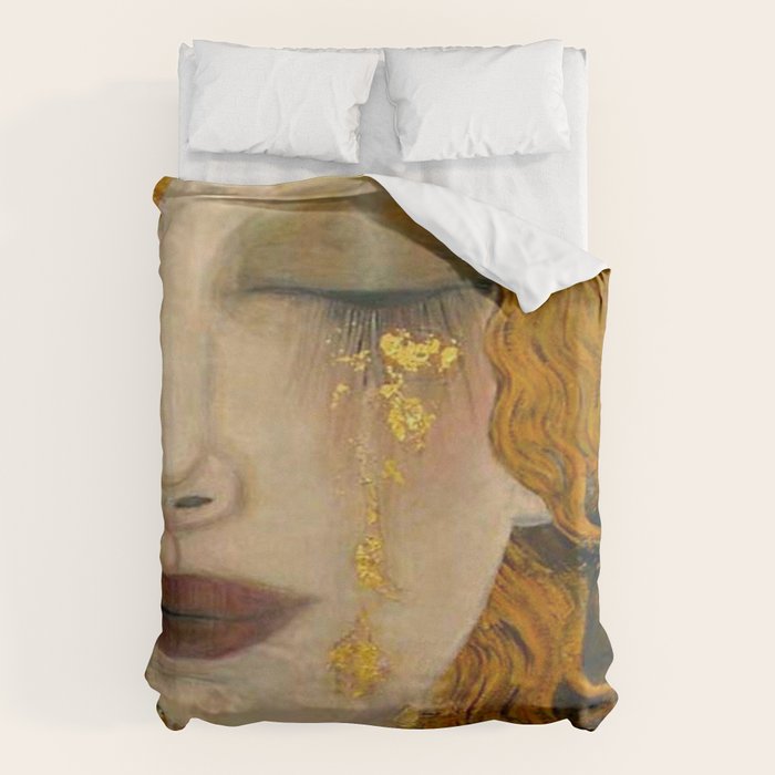 Gustav Klimt - Golden Tears ,No.1, Duvet Cover Gallery Image 6