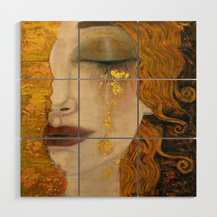 Gustav Klimt - Golden Tears ,No.1, Wood Wall Art Gallery Image 1