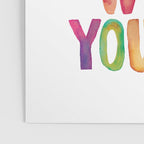 AMAZING THINGS HAPPEN WHEN YOU TRY rainbow watercolor Poster Gallery Image 3