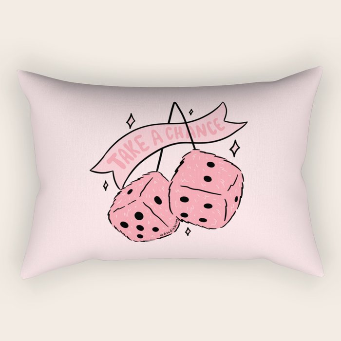 Take A Chance Rectangular Pillow Gallery Image 1