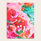 Wild Bougainvillea, Bloom Summer Floral Bohemian Pop of Color Botanical Jungle Watercolor Painting Notebook Gallery Image 4