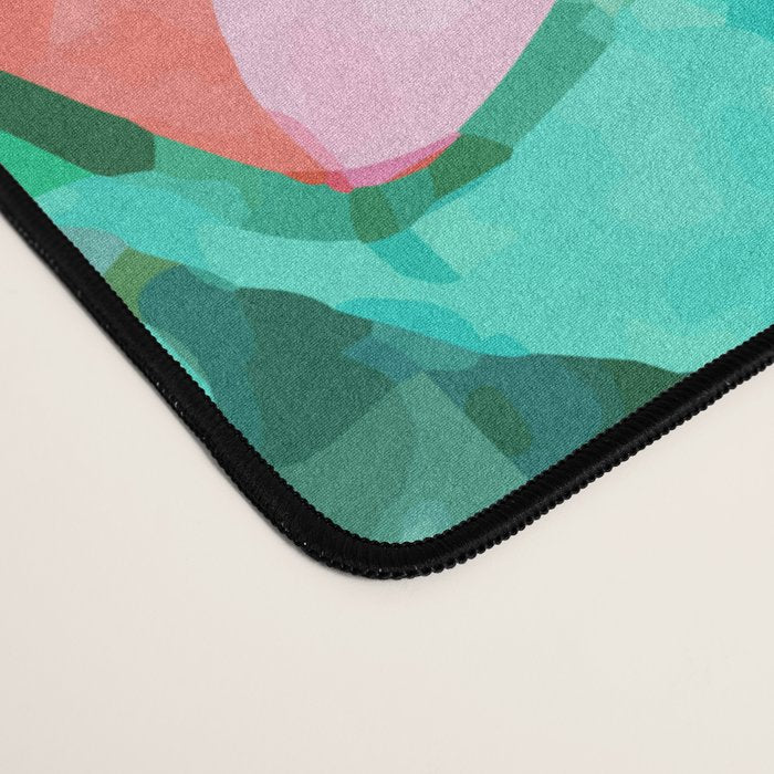 Wild Bougainvillea, Bloom Summer Floral Bohemian Pop of Color Botanical Jungle Watercolor Painting Desk Mat Gallery Image 4