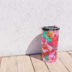 Wild Bougainvillea, Bloom Summer Floral Bohemian Pop of Color Botanical Jungle Watercolor Painting Travel Mug Gallery Image 4