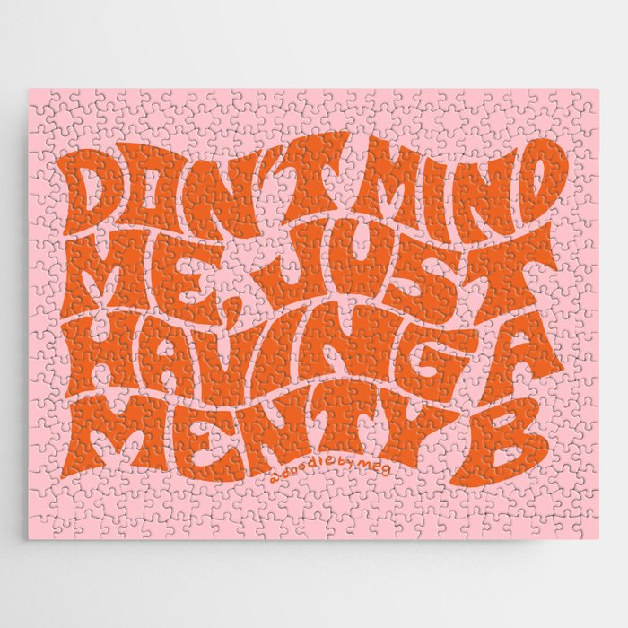 Don't Mind Me in Orange Jigsaw Puzzle Gallery Image 1