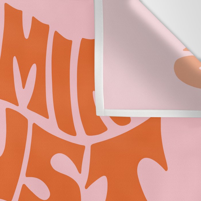 Don't Mind Me in Orange Wall Tapestry Gallery Image 3