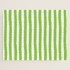 Green and White Cabana Stripes Palm Beach Preppy Jigsaw Puzzle Gallery Image 1