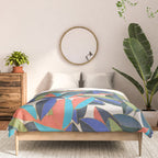 Tropical Ficus leaves #botanic Comforter Gallery Image 3