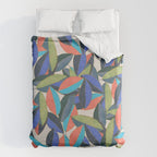 Tropical Ficus leaves #botanic Duvet Cover Gallery Image 6