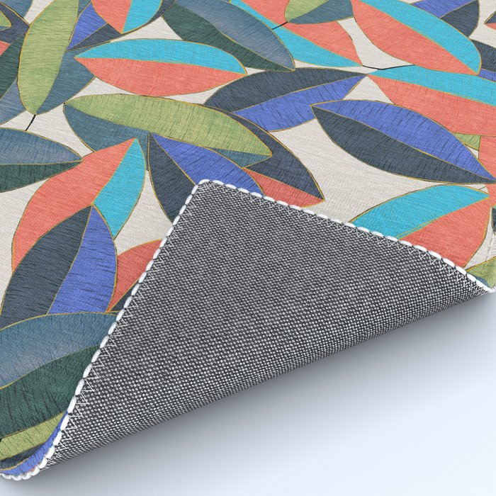 Tropical Ficus leaves #botanic Rug Gallery Image 4