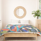 Tropical Ficus leaves #botanic Duvet Cover Gallery Image 3