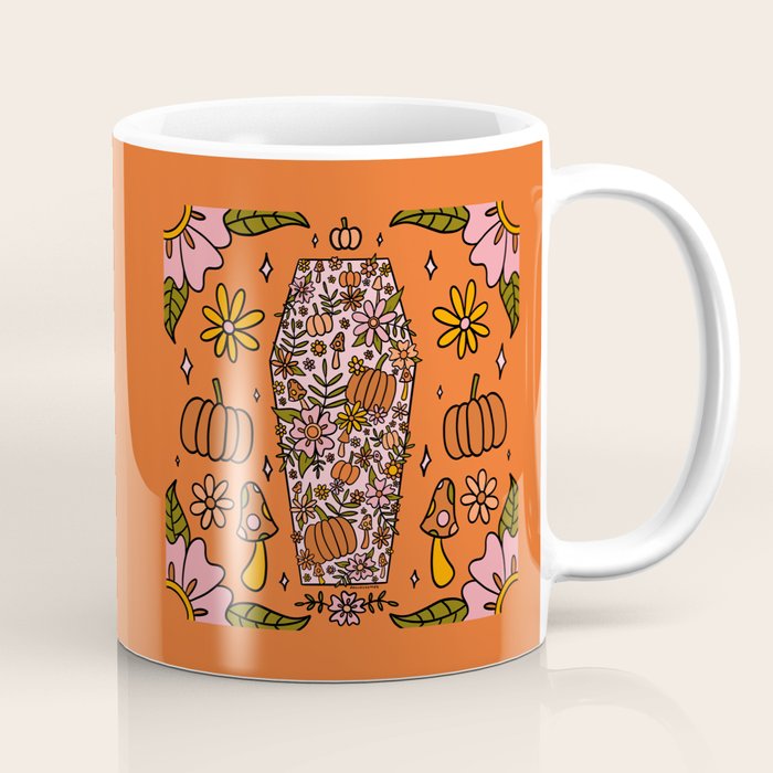 Fall Coffin Coffee Mug Gallery Image 1