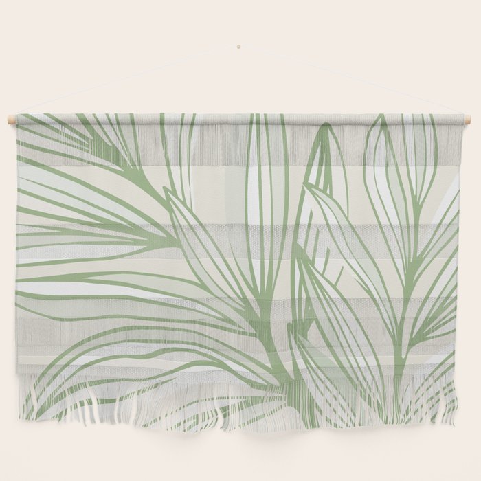 Wild Spring Meadow - Botanic Line Art Wall Hanging Gallery Image 1