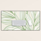 Wild Spring Meadow - Botanic Line Art Desk Mat Gallery Image 1