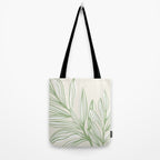 Wild Spring Meadow - Botanic Line Art Tote Bag Gallery Image 2