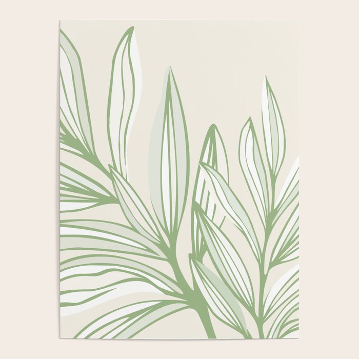 Wild Spring Meadow - Botanic Line Art Poster Gallery Image 4