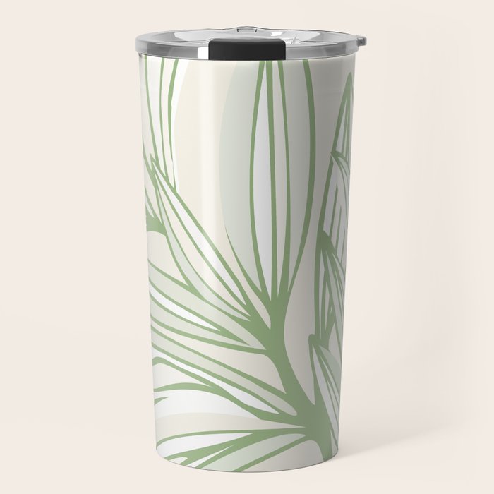 Wild Spring Meadow - Botanic Line Art Travel Mug Gallery Image 1