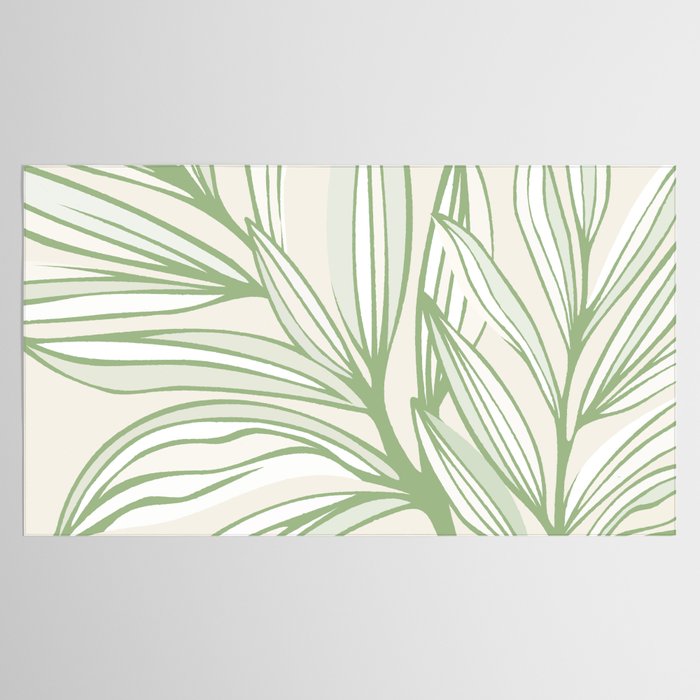 Wild Spring Meadow - Botanic Line Art Tablecloth Gallery Image 2