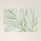 Wild Spring Meadow - Botanic Line Art Welcome Mat Gallery Image 1