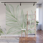Wild Spring Meadow - Botanic Line Art Wall Mural Gallery Image 1