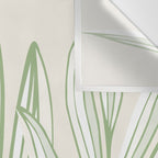 Wild Spring Meadow - Botanic Line Art Wall Tapestry Gallery Image 3