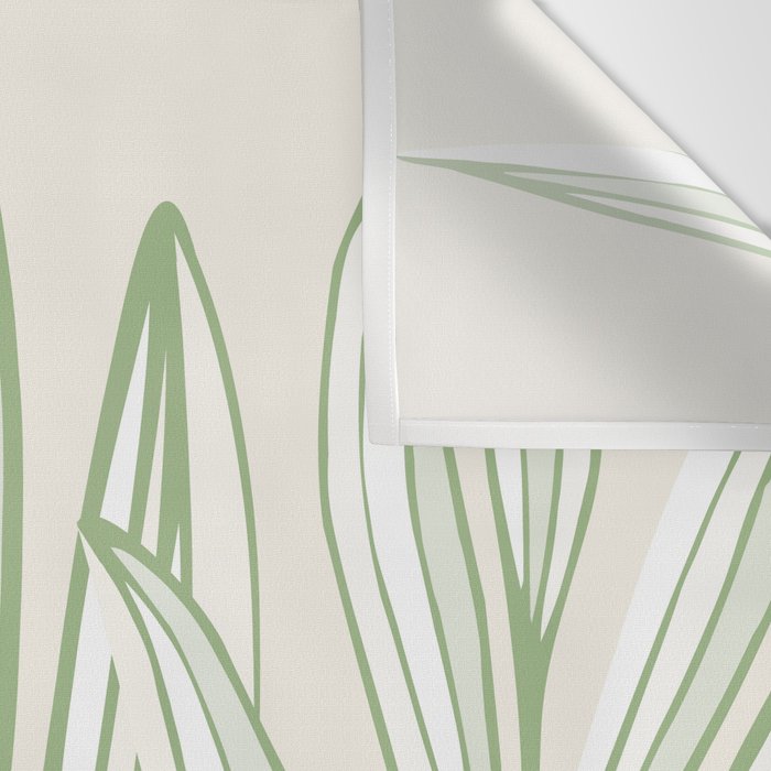 Wild Spring Meadow - Botanic Line Art Wall Tapestry Gallery Image 3