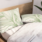 Wild Spring Meadow - Botanic Line Art Pillow Sham Gallery Image 2