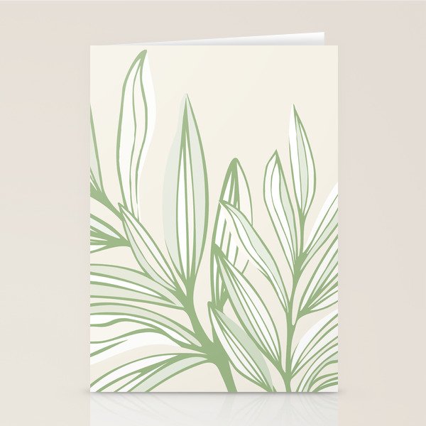 Wild Spring Meadow - Botanic Line Art Stationery Card Gallery Image 2