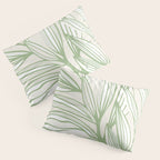 Wild Spring Meadow - Botanic Line Art Pillow Sham Gallery Image 3
