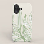 Wild Spring Meadow - Botanic Line Art iPhone Case Gallery Image 1