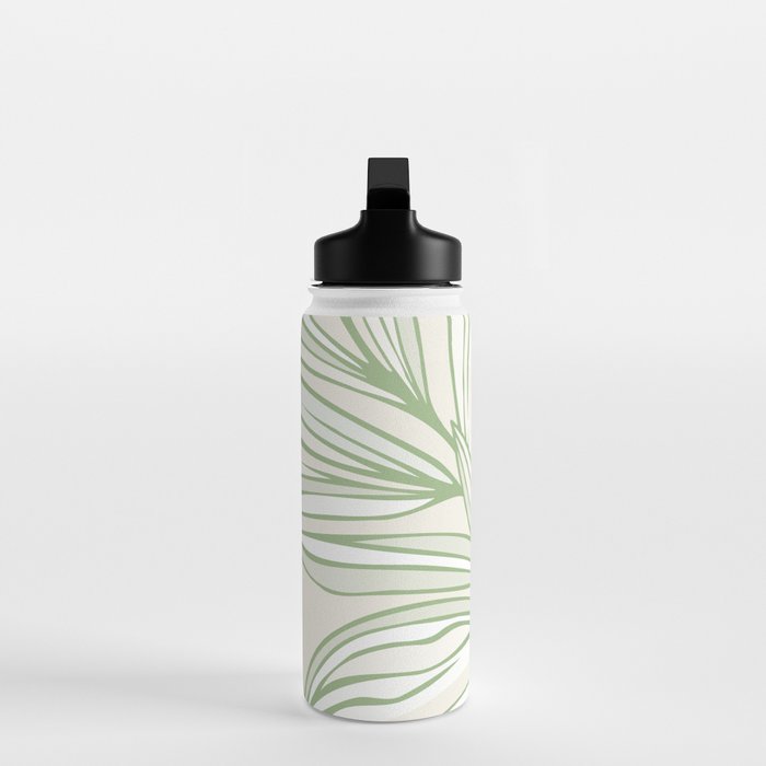 Wild Spring Meadow - Botanic Line Art Water Bottle Gallery Image 3