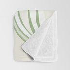 Wild Spring Meadow - Botanic Line Art Throw Blanket Gallery Image 3