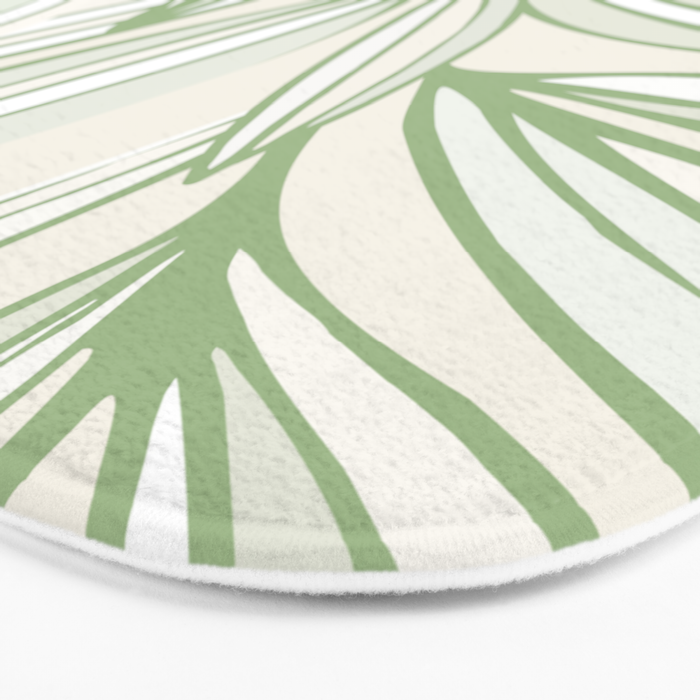 Wild Spring Meadow - Botanic Line Art Bath Mat Gallery Image 3