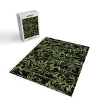 Calm Nature Beauty Bamboo Botanical Watercolor Art Black Jigsaw Puzzle Gallery Image 2