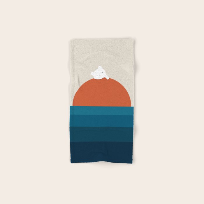 Cat Landscape 169 Bath Towel Gallery Image 1