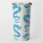 Chinese Dragon - Blue Palette Travel Mug Gallery Image 2