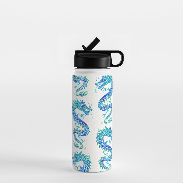Chinese Dragon - Blue Palette Water Bottle Gallery Image 1