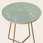 Sagittarius Zodiac Star Constellation Line Art Soft Sage Side Table Gallery Image 2
