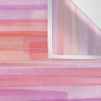 Abstract Watercolor Waves in Pink Sunset Wall Tapestry Gallery Image 3