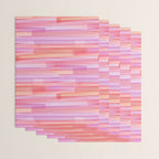 Abstract Watercolor Waves in Pink Sunset Wrapping Paper Gallery Image 3