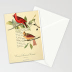 Bird Divinations: Cardinal (about: almanacofbirds.org) Stationery Card Gallery Image 2