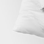 Ski Powder // Black and White Snowy Colorado Backcountry Skiing Whiteout Snowing Pillow Sham Gallery Image 4