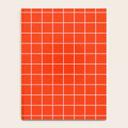 Grid Lines Bold Geometric Pattern in Red Orange and Pink Notebook Gallery Image 4