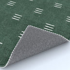 triple dash - green Rug Gallery Image 4